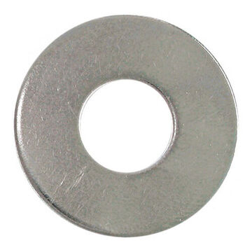 Flat Washer, Zinc Plated Carbon Steel, M6, 6.4 mm x 12.5 mm x 1.6 mm