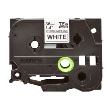 Cassette d'étiquettes adhésives fortes laminées, 36 mm x 8 mx 160 um, polyéthylène, légende noire, fond blanc