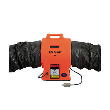 Axial Explosion-proof Plastic Blower, 115 VAC, 1/3 HP, 2.2 A, 3250 rpm