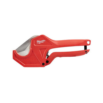 Ratcheting Pipe Cutter, 1 in wd Blade, Stainless Steel, Ergonomic Handle, 1-5/8 in Nominal Capacity, 10 in oal