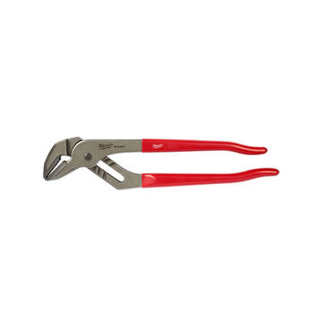 Plier Tongue & Groove, Alloy Steel Jaw Material, Red Color, Black Oxide Finish, 1/2 In Wd, 1-3/8 In Lg Jaw Size, 12 In Oal