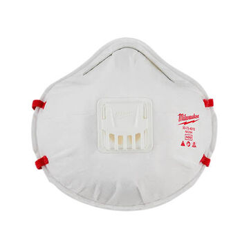 Respirator Molded, N95 Filter, 95 % Filter Efficiency, Dual, Adjustable Head Strap, Medium, White