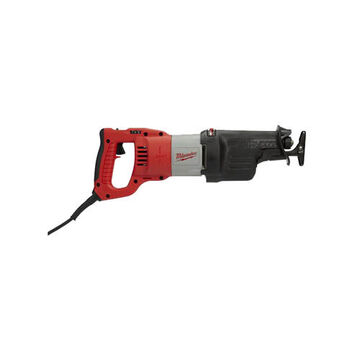 Double Insulated Corded Electric Reciprocating Saw, Plastic, 1-1/4 in Stroke, 3000 spm, 120 VAC, 13 A