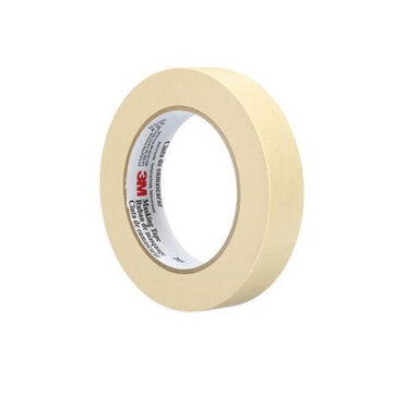 Tape General Purpose Masking, 18 Mm X 55 M X 0.71 In, Paper, Beige, 95 Deg C, 22 Lb/in