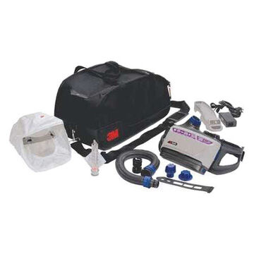 Respirator Kit, Gray, Belt-mounted, 4 to 12 Hr Battery Life