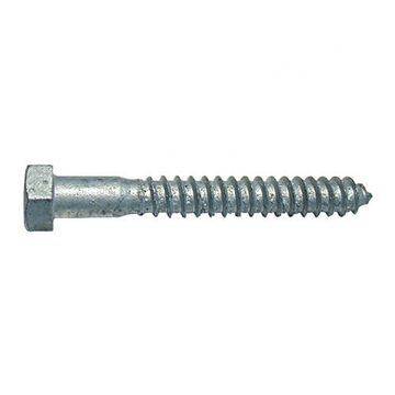 Lag Bolt, Hex, Low Carbon Steel, 5/8 in x 6 in
