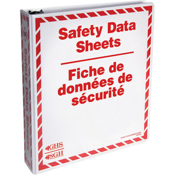 Safety Data Sheet Binder, English/French, 1-1/2 in