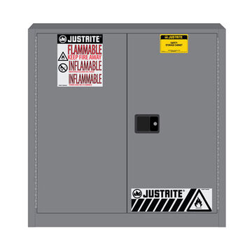 EX Flammable Safety Cabinet, Corrosion Resitant Steel, 1 Shelf, 2 Drawers, 36 in x 35 in x 24 in