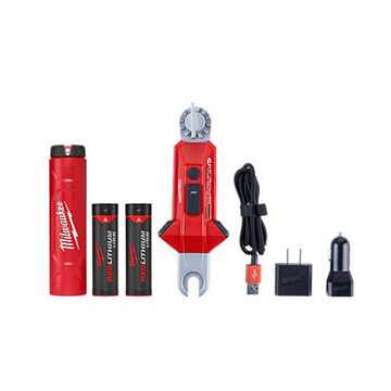 Utility Hot Stick Light Kit, Aluminum, 2.71 in wd, 7.35 in lg, 1.67 in ht Tool, 4 V, LED, 350 Lumens, IP67