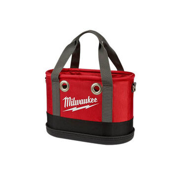 Bag Straight Wall Aerial Oval, 1680d Ballistic Material, 8-1/4 In Wd, 14-5/8 In Lg, 10-3/8 In Ht Outside, Black, Red