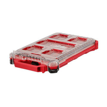 Organiseur compact empilable, plastique, 173 cu in, 8 in wd, 1-51/64 in ht, 12 in dp, 5 pochettes