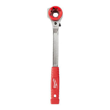 Wrench Lineman's Straight Ratcheting Box, Forged Steel, Cushion Grip, Ergonomic Handle, 4 Points