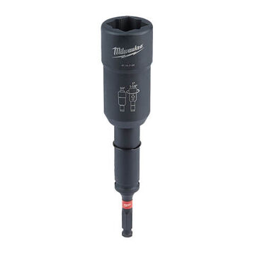 Utility Socket 3-in-1 Lineman's Distribution, Alloy Steel, 1/2 In Square Drive, 6.75 In Oal, 3/4 In 4-point Socket, Black Oxide