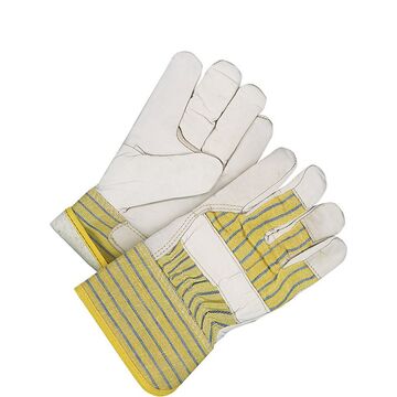 Leather Gloves, One Size, Yellow