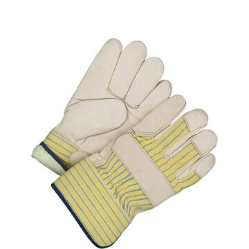 Leather Gloves, One Size, Blue, Yellow, Cold, Abrasion