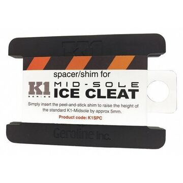 MID-Sole Ice Cleat Spacer, Polymer Blend, Black