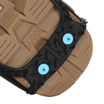 Spikes Traction Aid Footwear, Unisex, 100% Natural Rubber, Black