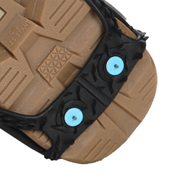 Spikes Traction Aid Footwear, Unisex, L/XL, 100% Natural Rubber, Black