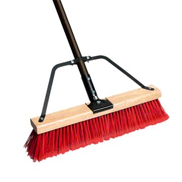 Assembled Ryno Push Broom Stiff With Handle 24in/60cm