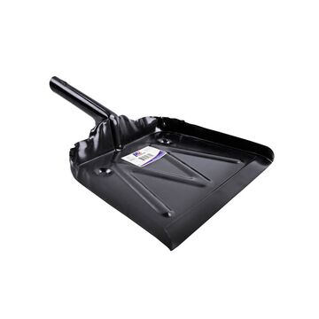 Black Metal Dust Pan 12in/30cm 