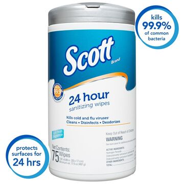 Scott 24 Hour Sanitizing Wipes 8