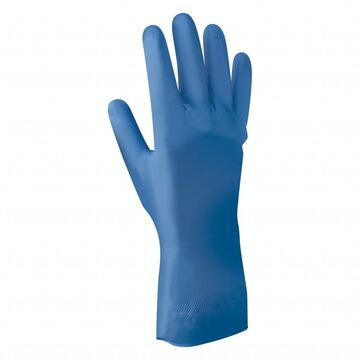 Hybrid 100% Nitrile Gloves, 100 Pct, Flocked Lined, 11mil