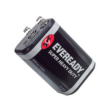 Batterie non rechargeable à usage intensif, 2.69 pouce wd, 2.69 pouce lg, 4.53 pouce ht, 6 V, lanterne, 11 Ah, 25 mA, zinc carbone