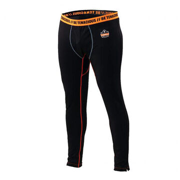 Pantalon de protection de couche de base d'épaisseur moyenne, M, polyester, noir