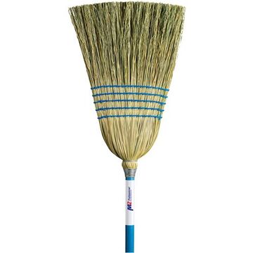 Corn Broom Light Duty 5 String Wood Handle