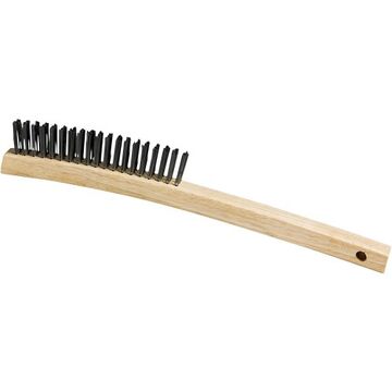 Brosse à fils en acier 13-3/4'' long, 3 x 10 rangs de fils