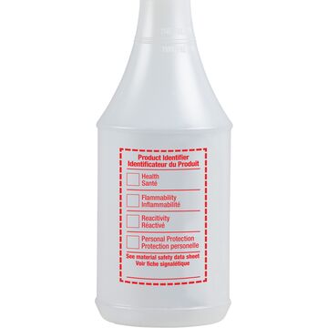 Trigger Sprayer Bottle With Whmis Label 24oz/710ml