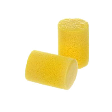 Ear Plug Roll Down Uncorded Disposable, Medium, Foam, Yellow