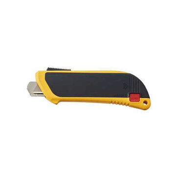 Knife Rounded Safety Blade Safety, 1-3/8 In X 5-1/2 In X 7/8 In, Steel, Plastic, Yellow