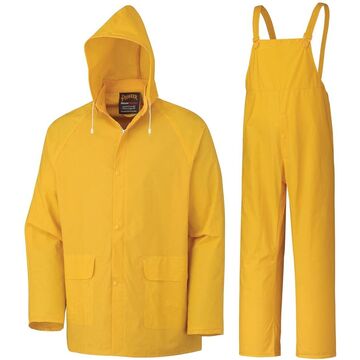 3 Piece Rainsuit Yellow Pvc 577