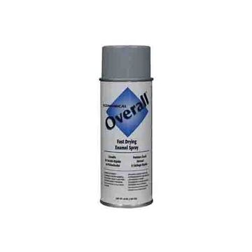 Economical Spray Paint, 10 oz, Aerosol Can, Liquid, Light Gray, Gloss