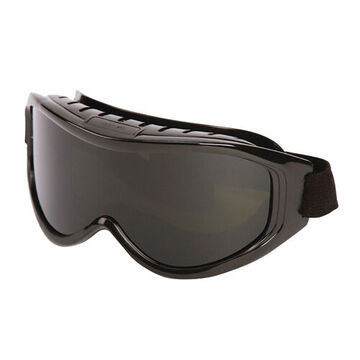 Safety Goggles, 3.98 in wd, 7.52 in lg, 3.5 in ht, Uncoated, Shade 5 IR, Black