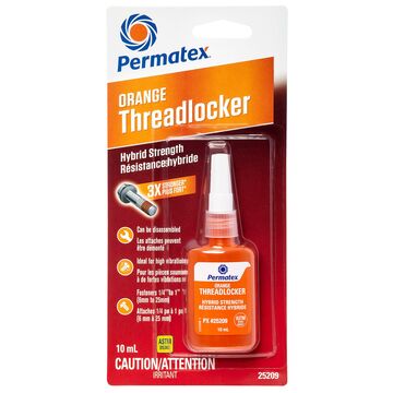 Orange Hi Strength Removable Threadlocker 10ml Bottle