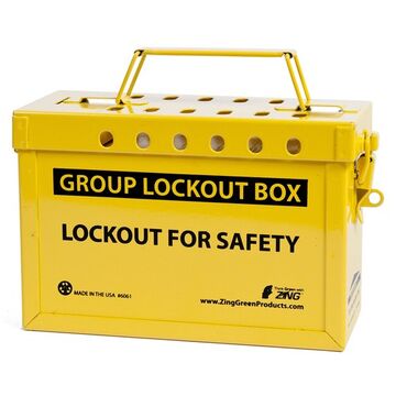 Boite lockout de groupe Recyclockout (jaune)