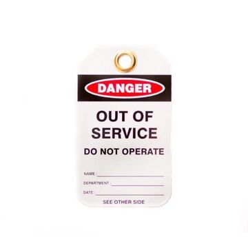 Lockout Tags Out Of Service 10/pk