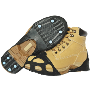 Ice Cleats All Purpose Unisex, 100% Natural Rubber, Brown