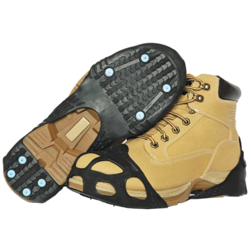 Crampons à glace tout usage, unisexe, caoutchouc 100 % naturel, marron