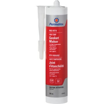 Red Hi Temp Rtv Gasket Maker 26c 300ml 