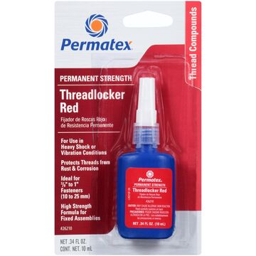 Red High Strength 262 Threadlocker 10ml Bottle