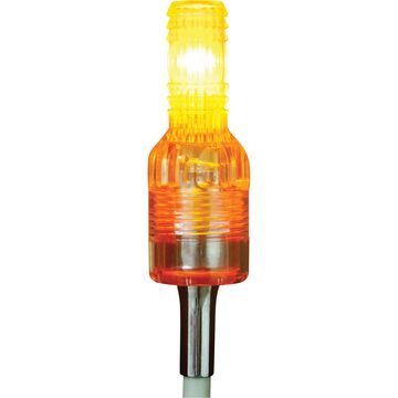 Amber Led Whip Light Lock Base Low Profile