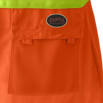 Women's High Visibility Safety Vest, Orange, 100% Polyester Knit, Class 2 Type P And R