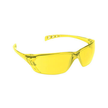 Rimless Safety Glass, Universal, Polycarbonate, Polycarbonate, Amber