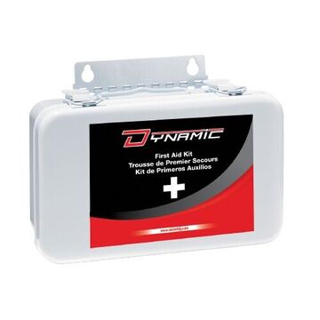 Basic First Aid Kit, 7.5 in wd x 5 in lg x 3 in dp, Metal