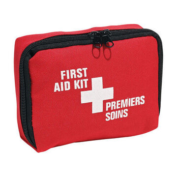 Personal First Aid Kit, 5 in wd x 4 in lg x 3 in dp, Nylon