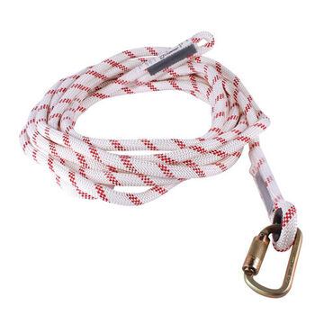Vertical Rope Lifeline, 5/8 in x 50 ft, Polyester kernmantle
