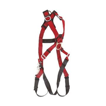 Confined Spaces Safety Harness, Medium, Polyester, Red